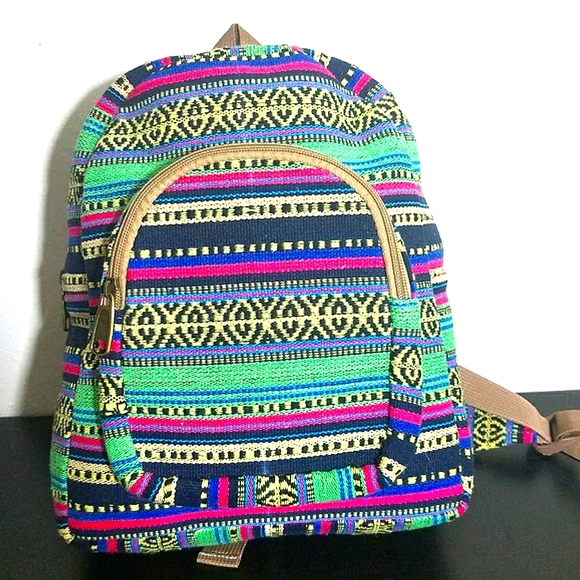 MOVING SALE FINAL PRICE Brand new bohemian handmade mini backpack - Picture 1 of 5